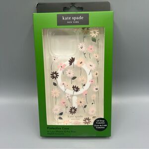 Kate Spade NY iPhone 15 PRO MAX Daisy Print MagSafe Cell Phone Case New